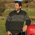 A271195 Men's Wool Celtic Troyer Sweater Creative Irish gift