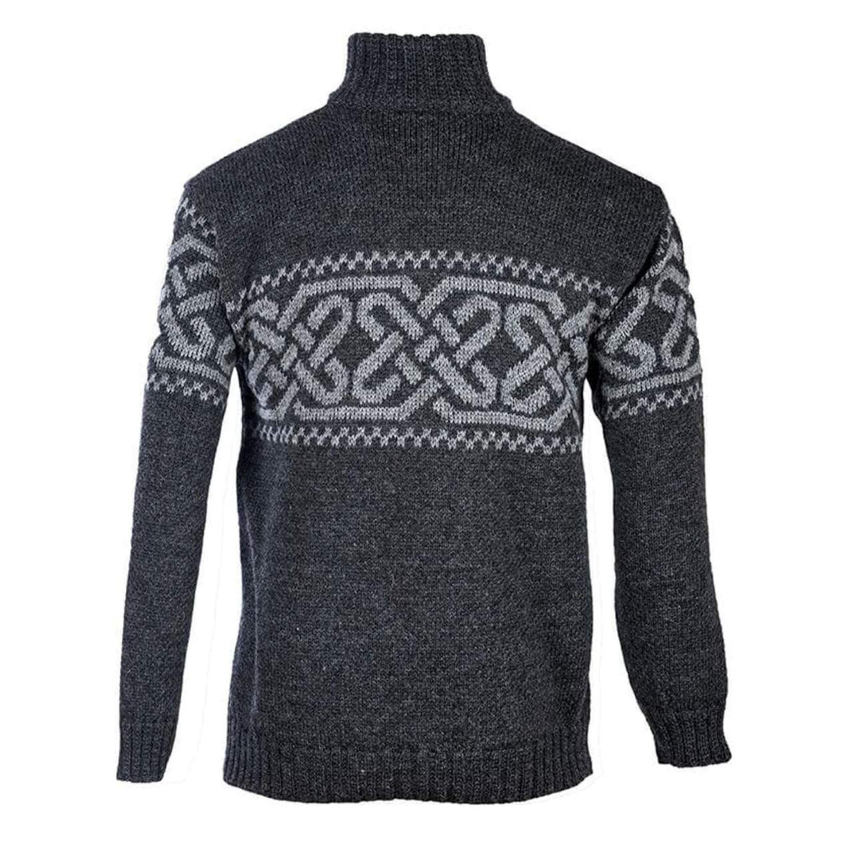 A271195 Men's Wool Celtic Troyer Sweater Studio Creative Irish gift