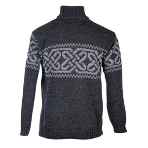 A271195 Men's Wool Celtic Troyer Sweater Studio Creative Irish gift