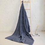 Aran Knit Patchwork Blanket- Derby Purple Lifestyle Creative Irish Gifts