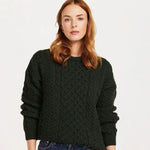 Pure Merino Wool Aran Boyfriend Sweater Creative Irish Gifts