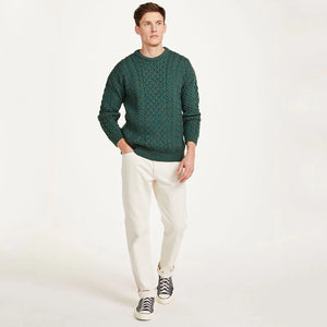A823303-Aran-Fisherman-Merino-Wool-Crew-Neck-Sweater-Creative-Irish-gift.com