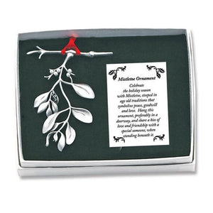Silver Toned Irish Mistletoe Christmas Decoration Creative Irish Gifts
