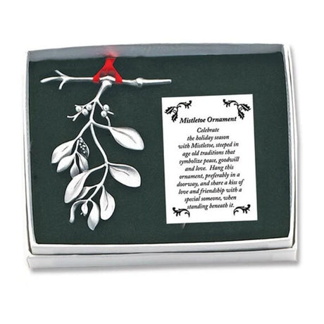 Silver Toned Irish Mistletoe Christmas Decoration Creative Irish Gifts