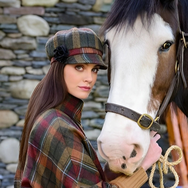 AC935 Women's Irish 8 Piece Hat with Rosette Detail, Fall Leaves  Creative Irish Gifts
