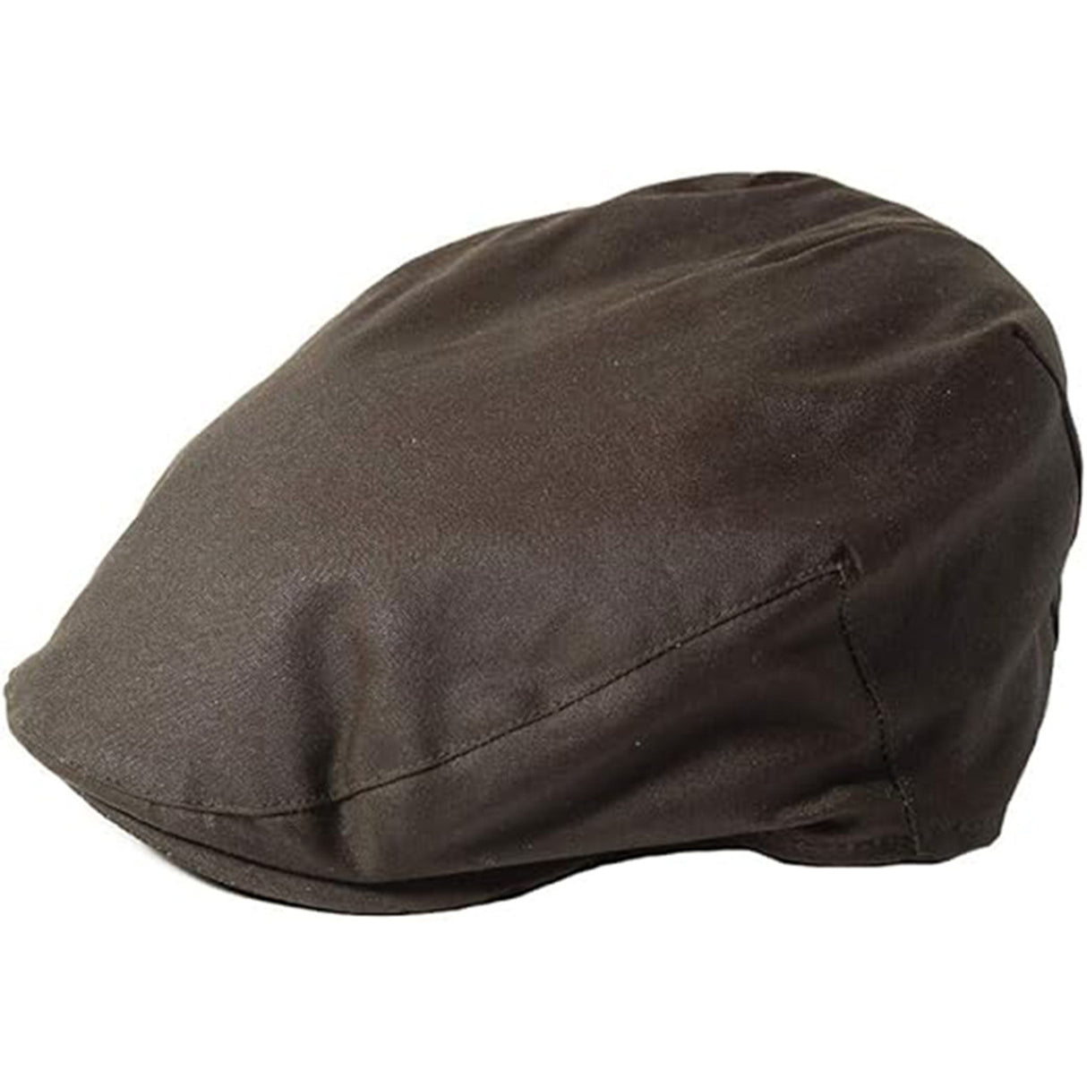 AD715-BRNM Men's Waxed Cotton Irish Flat Cap, Olive Creative Irish gift