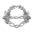 Celtic-Themed Pewter Scarf Ring Thistle Creative Irish Gift