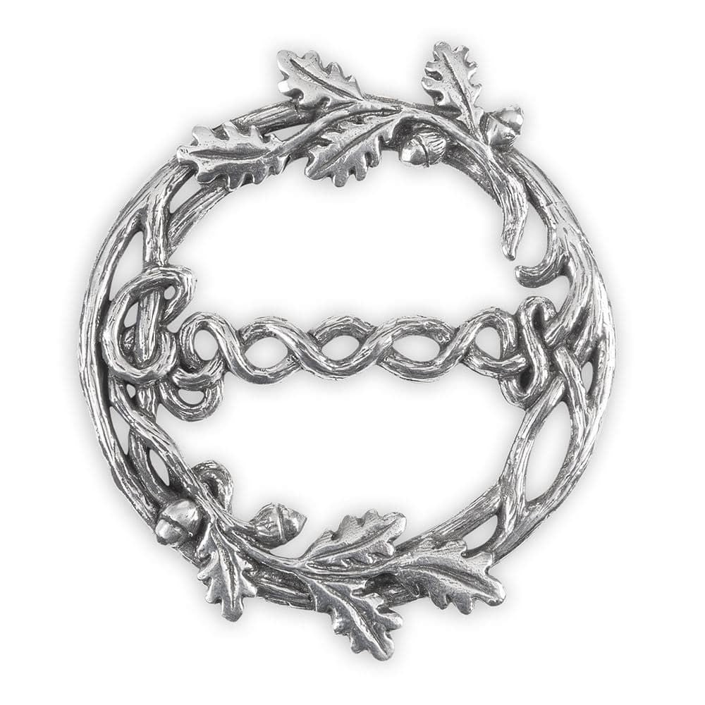 Celtic-Themed Pewter Scarf Ring Creative Irish Gift