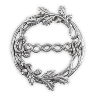 Celtic-Themed Pewter Scarf Ring Creative Irish Gift