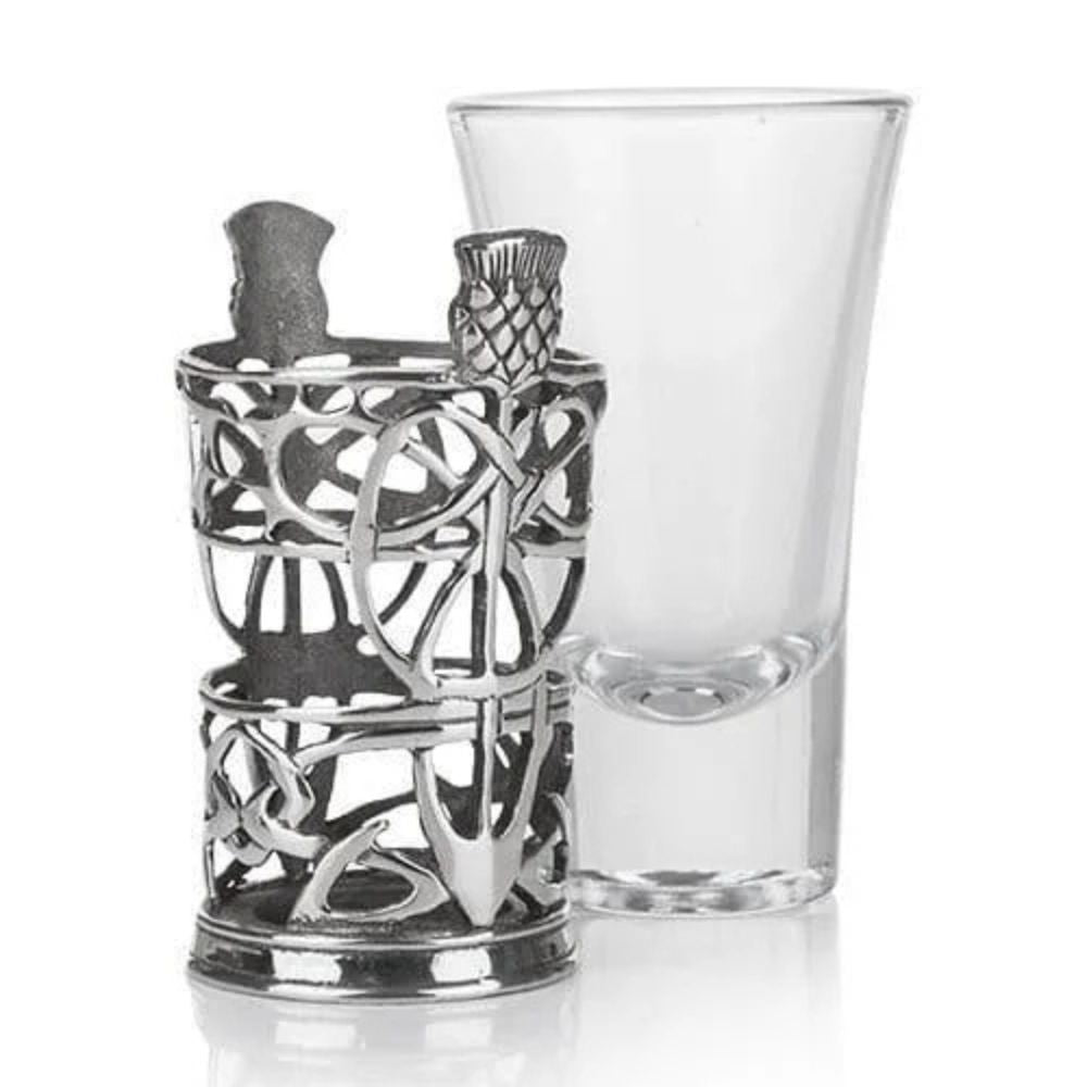  Vintage Pewter Scottish Shot Glasses Thistle Studio Creative Irish Gifts