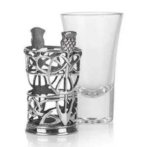  Vintage Pewter Scottish Shot Glasses Thistle Studio Creative Irish Gifts