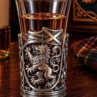  Vintage Pewter Scottish Shot Glasses Lion Lifestyle Creative Irish Gifts