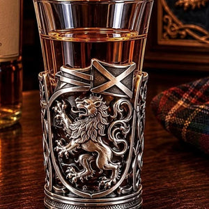  Vintage Pewter Scottish Shot Glasses Lion Lifestyle Creative Irish Gifts