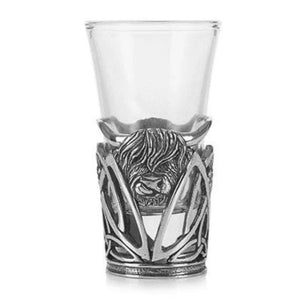  Vintage Pewter Scottish Shot Glasses Cow Studio Creative Irish Gifts