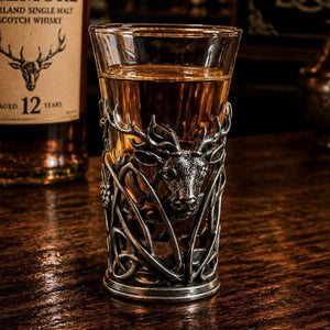  Vintage Pewter Scottish Shot Glasses stag Lifestyle Creative Irish Gifts