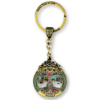Enamel Fill Keyring Tree - Creative Irish Gifts