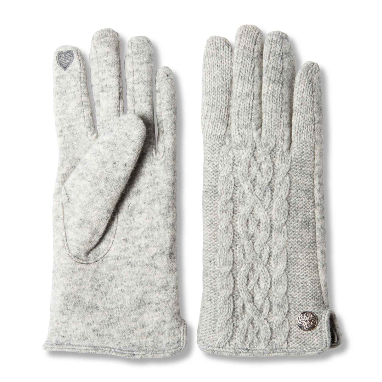 Grey Cable Knit Glove - Creative Irish Gifts