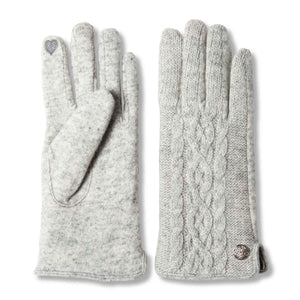 Grey Cable Knit Glove - Creative Irish Gifts