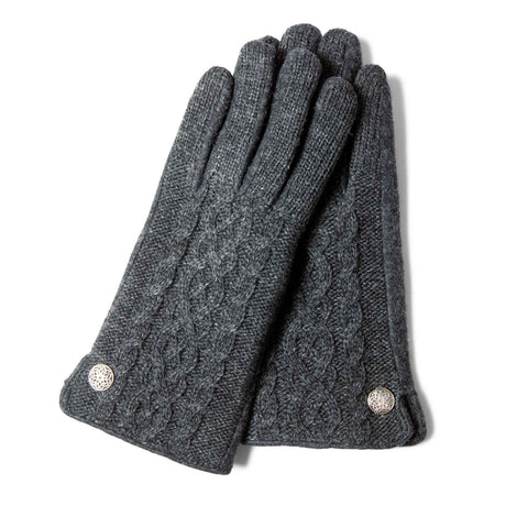 Charcoal Cable Knit Glove - Creative Irish Gifts