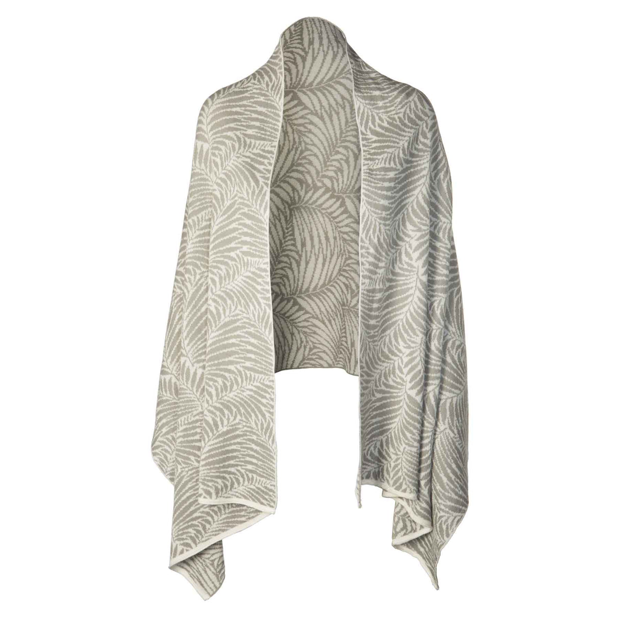 Newgrange Fern Wrap, Grey - Creative Irish Gifts