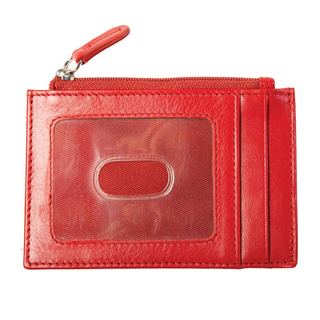 Celtic Knot Leather ID Holder- Red - Creative Irish Gifts
