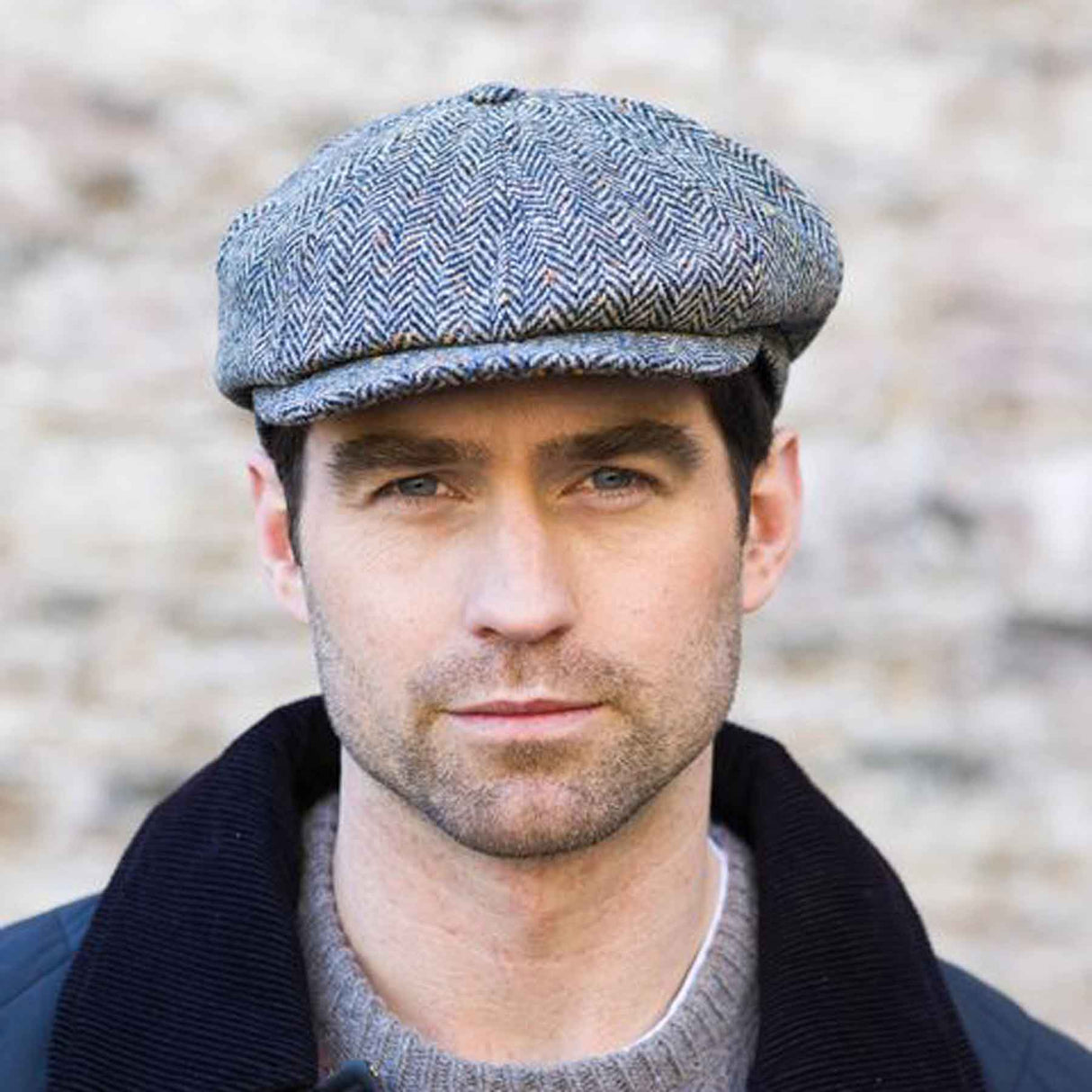 Herringbone Tweed Flat Cap - Creative Irish Gifts