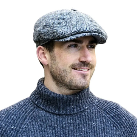AG650 Herringbone Tweed Flat Cap Lifestyle Creative Irish Gifts