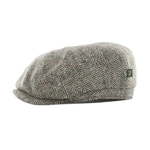 AG650 Herringbone Tweed Flat Cap Side Creative Irish Gifts