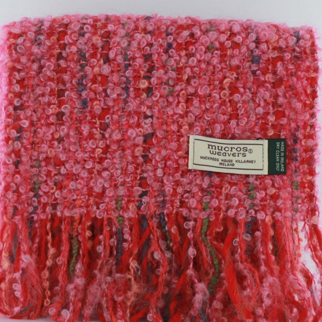 AG664 Mucros Weavers Mohair Irish Scarf, Rose Red Creative Irish Gifts.com