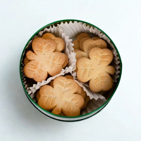 Traditional Shamrock Shaped Pure Butter Shortbread Inside View Creative Irish Gift