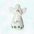 AIS-138094 Parian China Irish Angel Decoration, 'Joy' Message Creative Irish gift