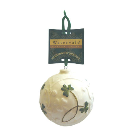 AIS-68407 Parian China Shamrock Christmas Bauble Creative Irish Gifts
