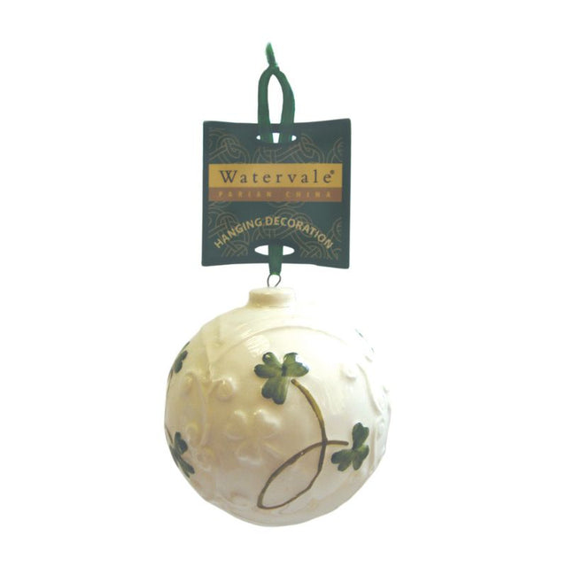 AIS-68407 Parian China Shamrock Christmas Bauble Creative Irish Gifts
