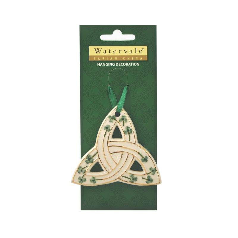AIS-92358 Parian China Irish Trinity Knot Christmas Ornament Creative Irish gift
