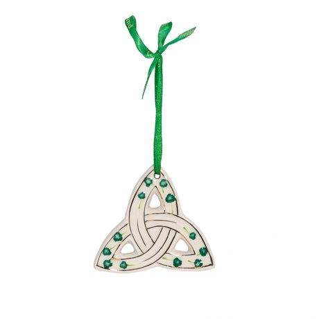 AIS-92358 Parian China Irish Trinity Knot Christmas Ornament Studio Creative Irish gift