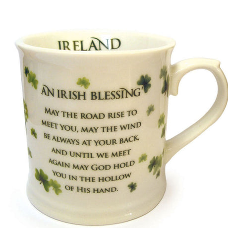 AIS-97186 Ceramic Tea Mug with Irish Blessing Design  Creative Irish Gifts
