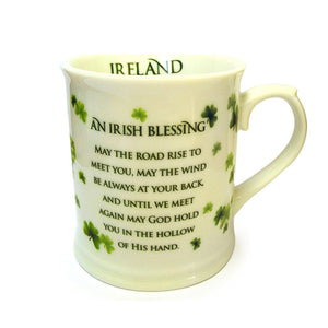 AIS-97186 Ceramic Tea Mug with Irish Blessing Design  Creative Irish Gifts
