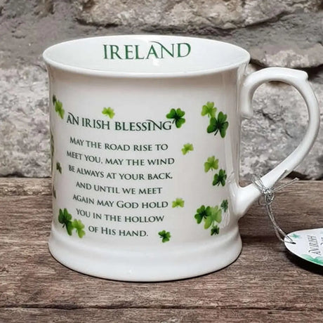 AIS-97186 Ceramic Tea Mug with Irish Blessing Design Lifestyle Creative Irish Gifts