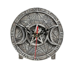 AOE-V88 Celtic Triple Moon Desk Clock  Creative Irish Gifts Front View
