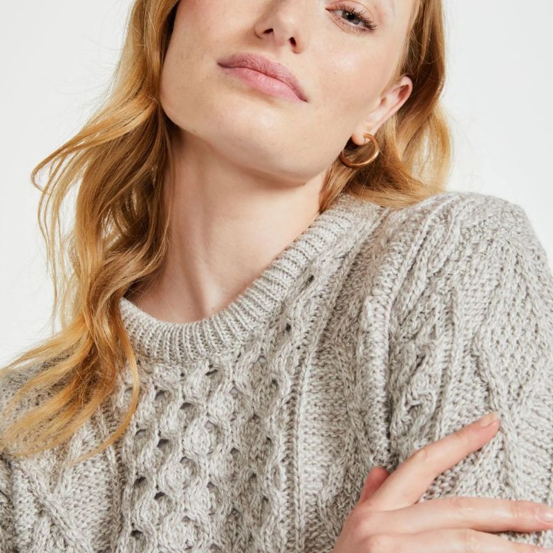 Ladies' SuperSoft Merino Irish Crew Neck Sweater Creative Irish Gifts