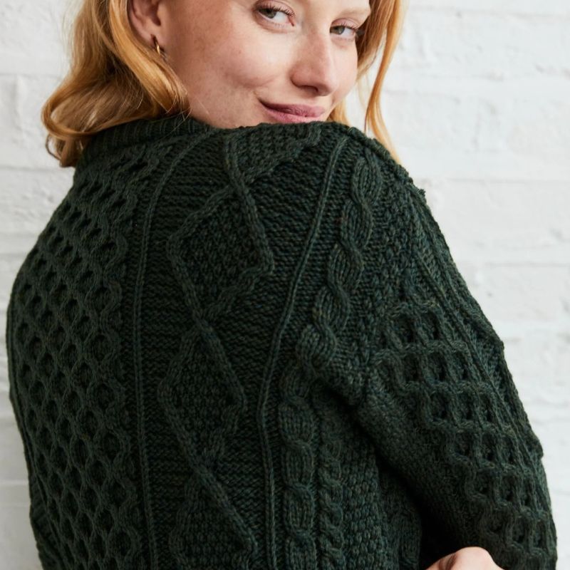 Ladies' SuperSoft Merino Irish Crew Neck Sweater Creative Irish Gifts