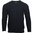B223070 Men's Merino Wool Crew Neck Fisherman Sweater Creative Irish Gifts
