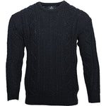 B223070 Men's Merino Wool Crew Neck Fisherman Sweater Creative Irish Gifts
