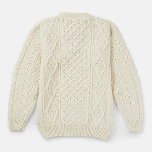Men's Aran Crew Neck Fisherman Sweater