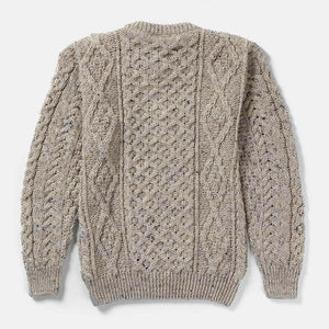 Men's Aran Crew Neck Fisherman Sweater