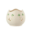 B43542 Parian China Handpainted Shamrock Candle Holder Creative Irish Gifts
