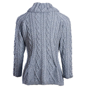 Aran Cable Knit Supersoft Merino Wool Cardigan