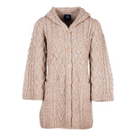 Patchwork Aran Knit Cardigan with Buttons Creative Irish Gifts