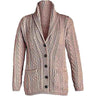 B838206 Merino Wool Irish Cable Button Cardigan, Creative Irish gift