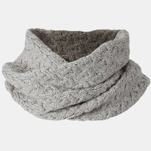 Aran Knit Infinity Scarf- Cream